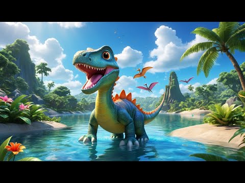 Row Row Your Dinosaur | Fun Nursery Rhyme for Kids | Sing-Along Song