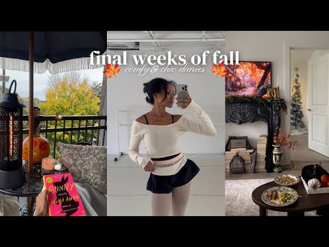 VLOG: final fall activities, shopping, blowout routine, ballet, romanticizing life in harder times