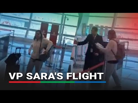 Sara Duterte boards flight to Netherlands