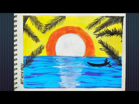 scenery drawing easy steps for beginners ||सिनारि आकने कि सहज तारिका||#shortsarts