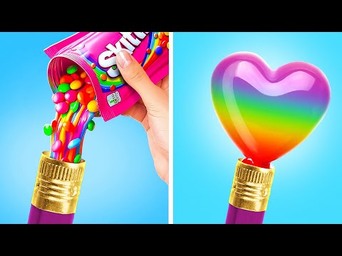 FUNNY SNEAKING CANDIES IDEAS | Crazy Food Hacks and Tricks by 123 GO! Series