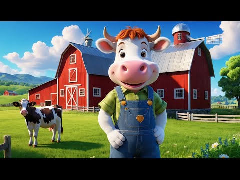 Moo Moo Brown Cow | Fun Animal Song for Kids | Sing-Along Nursery Rhyme