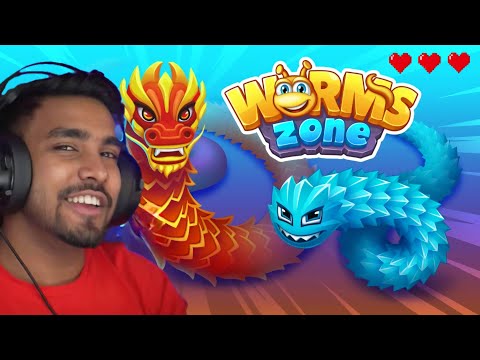 Worms Zone .io Gameplay || Hungry Snake