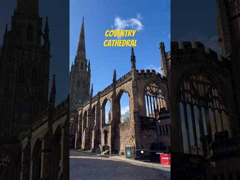 Old and new cathedral shaking hands #coventry #visitengland #citywalk #travelvlog #england