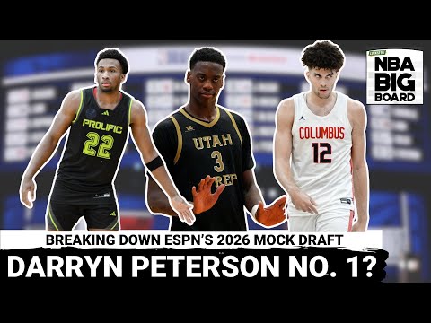 Breaking Down ESPN’s 2026 Mock Draft: Darryn Peterson over AJ Dybantsa & More