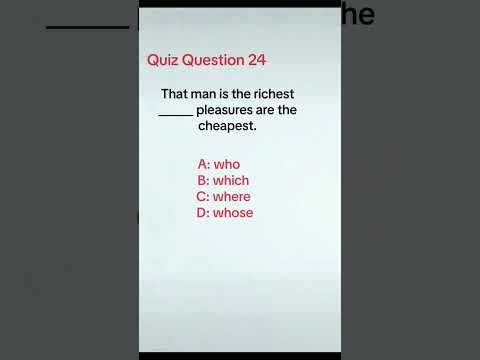 Quiz Question 24 #englishgrammar #englishquizchannel #grammarbasic