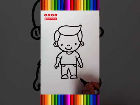 how to draw a boy #drawing #trending #shorts