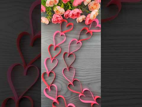 Valentine's day decorations ideas #papercrafts #diy #shorts