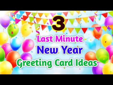 3 DIY🥰Easy White Paper🥰 New Year Card making/ Handmade Happy New Year Card Idea #gocreativewithkomal