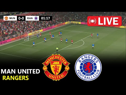 Man United vs Rangers | UEFA Europa League 2025 | Mu vs Rangers Live Stream | eFootball Pes 21 Game