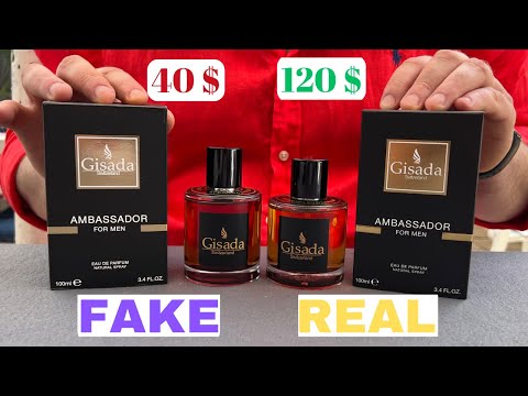 Fake vs Real Gisada Ambassador Men Perfume