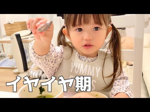 ご飯中に泣いてしまいました（ご機嫌ナナメの日）2歳イヤイヤ期