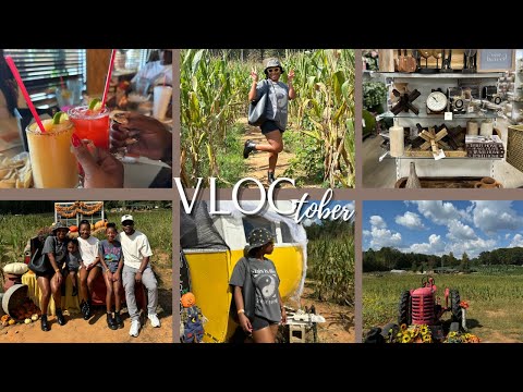 VLOGTOBER| ALL THE FALL FEELS 🍂🎃| FALL RECIPES, FARM, HOMEGOODS RUN, SISTER TIME & MORE