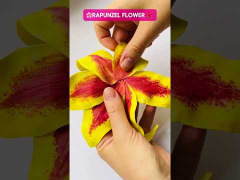 🌸Rapunzel DIY realistic flower🌸#rapunzelflower #diyrapunzel # rapunzel #diyshorts