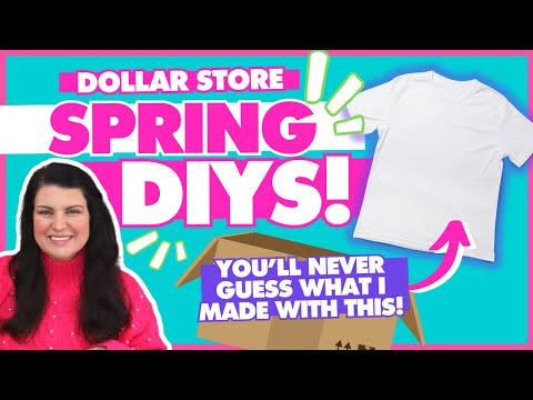 AH! Beautiful Spring Decor DIYs from simple dollar store items! | Mystery Box Challenge