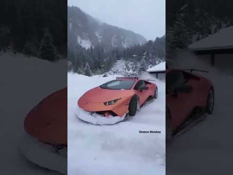 Lamborghini Huracan In Snowfield | Huracan Evo | Huracan STO | Huracan Performante | Greece Monkey