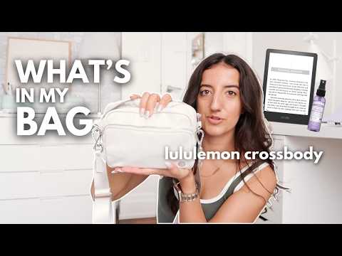 WHAT'S IN MY BAG (vlog): lululemon crossbody, digital doodling & repotting plants 🪴