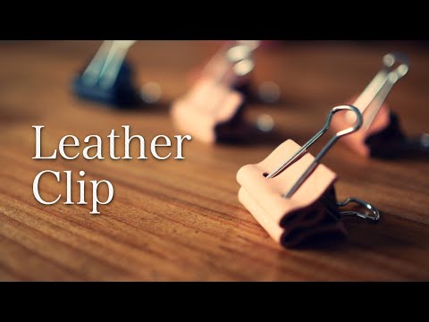 【100均リメイク】簡単で便利！レザークリップ！　How to make Leather Clip!