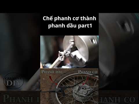 Chế phanh cơ thành phanh dầu part 1#shorts