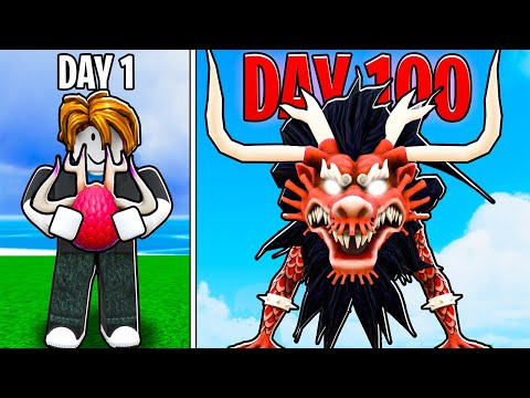 I Spent 100 Days in Roblox One Piece