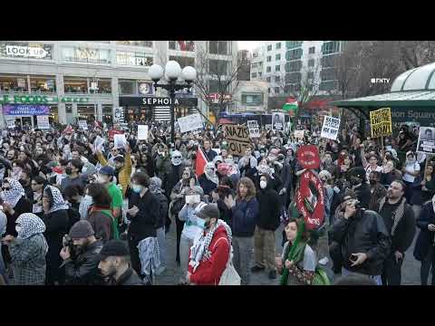 Crowd Cheer for Judges Block of deportation of  Mahmoud Khalil - Protest in NYC