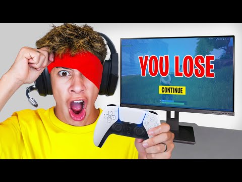 I Played Fortnite BLINDFOLDED