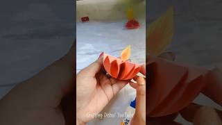 Diy Paper Diya 🪔| Diwali craft | Diwali decoration #diy #craft #shorts #origami #diwali #diwalidiya