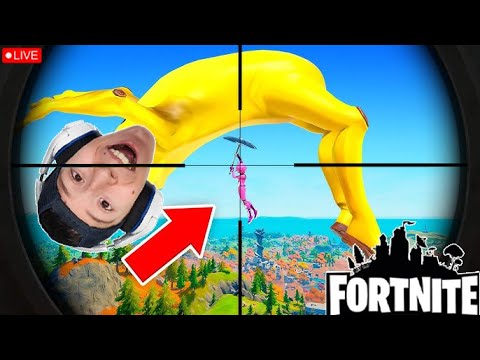 LIVE! -  Hitting IMPOSSIBLE TRICK SHOTS! (Fortnite)