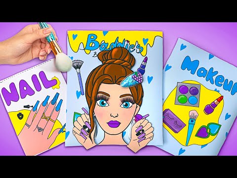 Paper Doll Beauty Game! Easy Doll Crafts and Paper Games