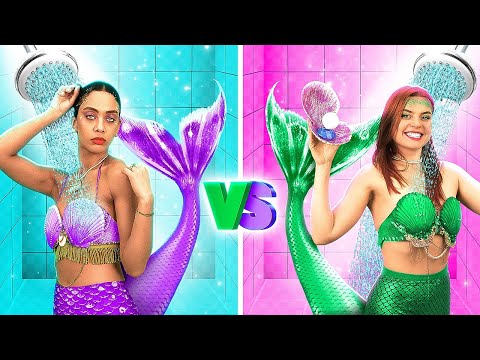 Mermaid DRAMA! Nerd vs Popular Mermaid! Who Will Get The Guy?