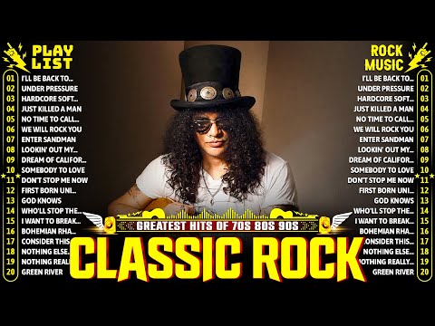 Classic Rock 70s 80s 90s Full Album🔥ACDC, Bon Jovi, Metallica, Guns N' Roses, U2, Queen, Aerosmith