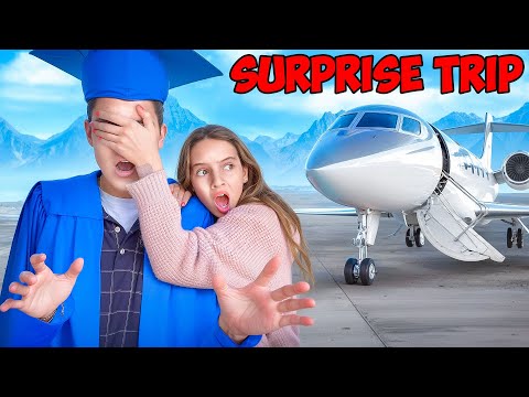 SNEAKING OUT to HIDE his Graduation TRIP!!