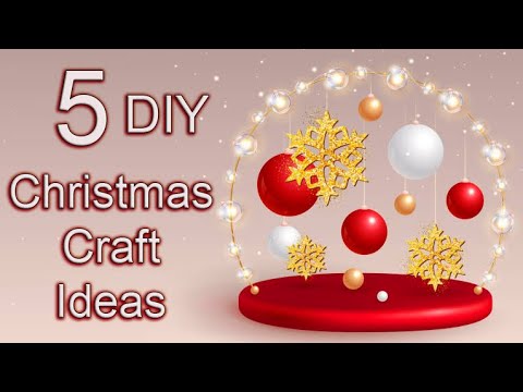 5 DIY IDEAS🎄 Economical Christmas decoration ideas for home🎄DIY Affordable Christmas craft ideas