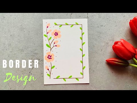 Amazing Border Design for School Project | Border Design on Paper | Front Page Design  #borderdesign