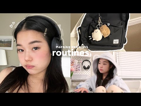 University student Morning and Night routine!📓🎧 *PRODUCTIVE* & *REALISTIC*