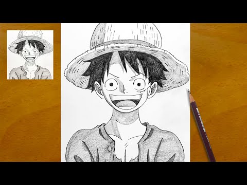 How to Draw Luffy from One Piece || Easy Anime Drawing || Pencil Art for Beginners