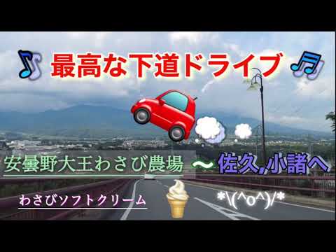 安曇野大王わさび農場　わさびソフト〜下道ドライブ佐久小諸