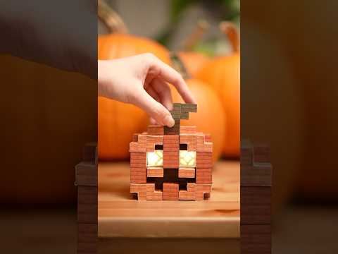 Make a Minecraft pumpkin with me 🎃👻 #minecraft #halloween #papercraft #satisfying