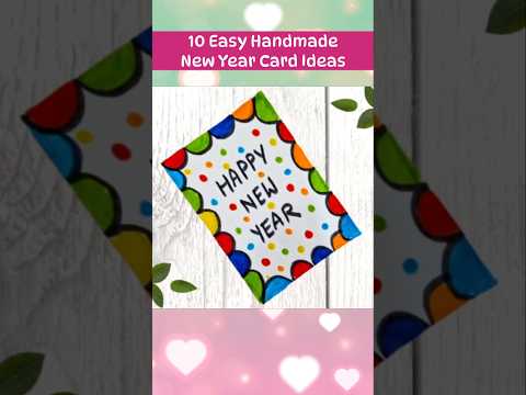 10 Last Minute 🥰Happy New Year🥰 card / New year greeting card / Easy greeting card #shorts #short