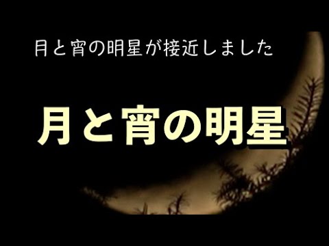 月と宵の明星が接近　2024年12月