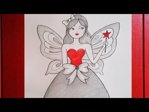 how to draw fairy//fairy drawing/Pari ka chitra//ranipari