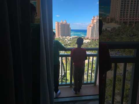 😲Can’t believe this amazing view from our room in Royal Tower at Atlantis #bahamas #atlantis #viral