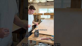 how I protect wood surfaces with a clear coat finish #homemakeover #polyurethane