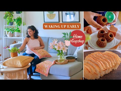 Waking up Early | Beginner Baking TIPS, Husband’s Lunch Box, No Maida Bread, 2 min Plant Care Ideas