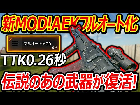 【CoD:BO6】新MODが!!AEKフルオート化でBF4のAEK-971が参戦!!『連射速度が最速レート!!』【実況者ジャンヌ】