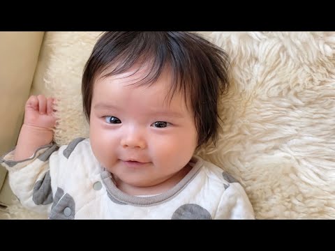 よくしゃべる赤ちゃん（生後3ヶ月）りおな