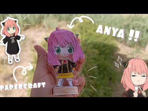 Anya forger from spyxfamily papercraft 💖