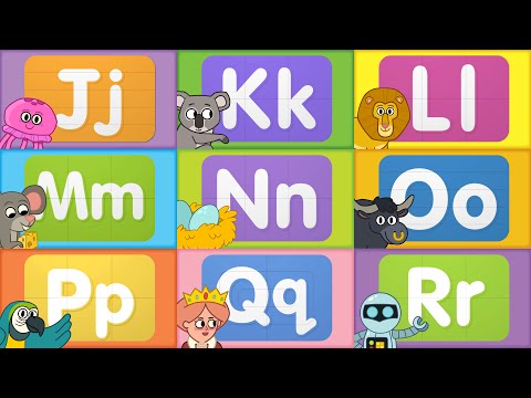 Turn & Learn ABCs | Learn Letters J to R | ​​🌈 Super Simple ABCs