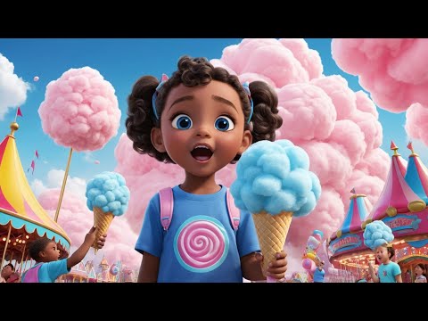 Cotton Candy, Cotton Candy, Sweet and Light Rhyme Song for Kids | Educational Kids Songs