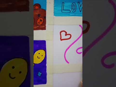 cute card #satisfying #creative #youtubeshorts #shortvideo #drawing